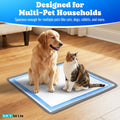 Skywin TidyFriend Travel Friendly Dog Pee Pad Holder Fits Up to 24” x 24” Wee Wee Pee Pads - Flexible Rollable Silicone Mat with Soft Edge - Quick Wipe & Potable Dog Pad Holder (Dark Grey)