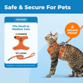 Voyager Escape-Proof Step-in Harness & Leash - Orange, Small