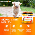 Omega 3 for Dogs - Fish Oil for Dogs Chews - Allergy and Itch Relief - Anti Shedding Supplement - Joint Health - Dry Itchy Skin and Coat Supplement - Salmon Oil - EPA & DHA - Made in USA