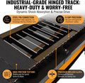 Dog Treadmill with Pin-Hinged Track & 3-Layer Shock Absorption