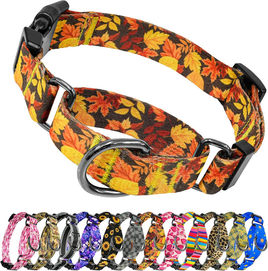 Kazazoo Martingale Collar for Dogs with Quick Release Buckle Adjustable Soft Durable Dog Collar for Medium Dogs No Pull 