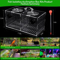 Magnet Acclimation Box for Saltwater Fish Quarantine Aquarium Isolation Box for Aquarium Fish Anemone Reef Coral(Patente