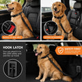 Removable Dog Seat Belt for Car,Adjustable Dog Car Harness with Bungee