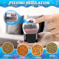 Ycozy Automatic Fish Feeder for Aquarium Auto Food Dispenser with Timer for Small Tank, Aquariums - Battery/Plug-in Powe