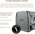 Lucky Duck Weather Protection Kennel Cover, Intermediate, Storm Grey