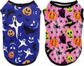 2PCS Halloween Dog Shirt XXL Sleeveless Tee Vest T-Shirt Tank Top