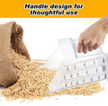 Uiifan 2 Pcs 3 Quart Horse Feed Scoop with Measurements for Farm, White