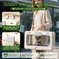 Collapsible Small Dog Crate, Hard-Sided Foldable Cat Carrier