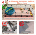 Waterproof Guinea Pig Cage Liners, Washable & Reusable Small Animal Cage Mat, for Rabbit, Hamster, Chinchilla, Hedgehog 