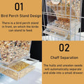 No Mess Bird Feeder for Cage Automatic Small Bird Food Container Dispenser