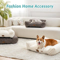 COZY KISS Cute Cat Couch, Fluffy Sofa Bed for Cats and Small Dogs, Premium Faux Rabbit Fur Cats beds for Indoor Cat, Ult