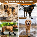 LUCKYPAW Dog Shoes for Winter Snow Waterproof Dog Boots with Fleece Lining