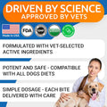 BARK&SPARK Dog Allergy Relief Soft Chews for Skin Health & Seasonal Allergies - Anti-Itch Supplement w/Omega-3, Quercetin & Bromelain Immune Treats for Dry Skin & Hot Spots - Chicken Liver - 360ct