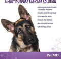 Pet MD Veterinary Tris Flush Cat & Dog Ear Cleaner - Dog Ear Flush - 12 oz
