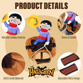 Dog Halloween Costumes, Funny Dog Cowboy Rider Costume, Adjustable Pet Halloween Cosplay Costume for Small Medium Large 