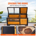 VEVOR Tortoise Habitat, Cedar Wooden Tortoise House Indoor & Outdoor, Tortoise Enclosure with Light Stand, Reptile Enclo