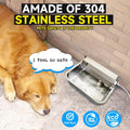 PETSOLON Automatic Water Dispenser for Dogs, 2 Gallon 304 Stainless Steel Large Dog Water Bowl Dispenser for Indoor/Outdoor, Pets & Livestock Self-Filling Waterer, Fits GHT 3/4" Faucet, Easy to Clean