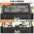 Snagle Paw Dog Car Seat Cover & Back Seat Extender,31"Super High Pet Barrier with Anti-Slip Hard Bottom Hammock Holds 44