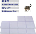 12 Pack Scat Mats for Cats with Interlocking Design, Adjustable Safe Spike Mat for Protective Deterrent, 16x13 Inch Indoor Outdoor All-Season Repellent