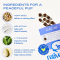 Native Pet Calming Chews for Dogs - Promotes Calming Effect, Supports Emotional Balance & Reduces Hyperactivity - Hemp S