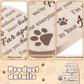 Maitys Pet Memorial Gift for Loss of Dog Sympathy Bereavement Remembrance Dog Cat Pass Away Condolence Gift Heart Shape Wood Sign When Tomorrow Start Without Me Wooden Plaque for Table Desk (Khaki)