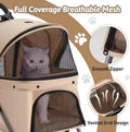 Foldable Pet Stroller 4 Wheels for Small Medium Dogs Cats