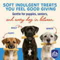 Himalayan Dog Chew Yogurt Sticks, Mixed Flavors, Dog Treats with Prebiotics, Probiotics & Protein, Digestive Support, Lactose & Gluten Free, Natural Dog Treat for All Breeds, Made in America, 4pk