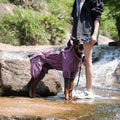 LOVELONGLONG Waterproof Dog Raincoat with Removable Hood – Outdoor Full Body Dog Jacket, Windproof Snowproof Shell Suit 