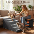 Dog Stairs for Bed Up to 90 lb - Large Dogs Pet Steps & Ottoman