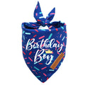 Realeaf Birthday Boy Dog Bandana, Dog Birthday Party Supplies,Premium Durable Fabric, Bandana for Large and XLarge Dogs (Blue, X-Large)