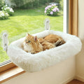 Zoratoo Foldable Cat Window Perch, Widened Cushion Cat Bed for Large Cats