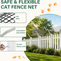 Cat Fence Topper 33FT, Cat Proof Fence Retrofit System Curved Anti Climbers