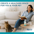 YourHealthyHome Cat Dander Remover Aloe Vera Free- Pet Dander Allergy Reducer Relief Dry Skin Spray for Cats and Humans| Cruelty-Free & Made in USA (1 Pack)