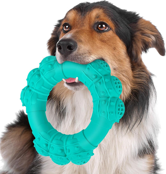 Indestructible Dog Chews - Super Duty Chew Toys for Aggressive Dogs, Puppy Teething Relief & Interactive Play