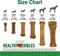 Nylabone Healthy Edibles Natural Dog Chews, Long Lasting Bones for Dogs, Roast Beef, Chicken & Bacon Flavor Dog Treats, Small (3 Count)