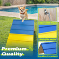 Dogs Agility Course Backyard Set, Non-Slip Dog Agility A-Frame with 2 Chains, Dog Agility Equipment, 84” x 24” Large Siz