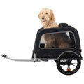 Retrospec Rover Waggin' Pet and Dog Bike Trailer with Weather-Resistant Canopy & Mesh Shield - Foldable Frame, 16in Wheels with Storage Pouch & Internal Safety Leash Supports up to 50 lbs