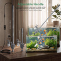 Electric Aquarium Vacuum Gravel Cleaner 5-in-1 Fish Tank Cleaning Kit 28W Automatic Gravel Vacuum for Aquarium 10-100 Ga