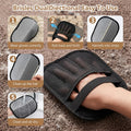 Upgraded Pet Hair Removal Gloves - Electrostatic Grooming Five-Finger Reusable Fur Remover with Snug Elastic Wrist for D