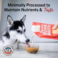 Bundle of Stella & Chewy's Bountiful Bone Broth Grass-Fed Beef Recipe, Cage-Free Chicken Recipe Meal Topper for Dogs, 16