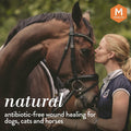 Manuka Vet Skin & Wound Gel, 500+ MGO Medical Grade Manuka Honey, Rapid Healing & Skin Repair Treatment for Dogs, Horses