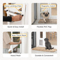 Hakuna Pets V2 Patio Pet Door Screen Insert Panel for Sliding Doors, Fits Door Track Min Ht 55.12" to Max Ht 84.25",UV R