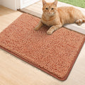 Bcoimo Super Absorbent Cat Door Mat, 24"*17" Anti Slip Mat for Muddy Paws, Pet Rugs for Dirty Paws Washable that Absorbs Moisture and Dirt, for Cat Cage and Pet Resting Carpet