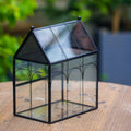 NCYP Glass Enclosure with Vent Holes for Jumping Spiders, Praying Mantis, Small Insect - 7.5" x 4.9" x 9" Front Opening 