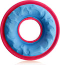 Dog Flying Disc, 9" Dog Flyer Toys for Medium/Large Dogs, Durable Nylon Fetch Toy for Easy Catch, Floats in Water & Safe