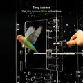 GuineaLoft™ Model-ET223 Crystal Clear Acrylic Bird Cage
