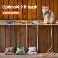Cat Harness and Leash, Cat Harness Escape Proof, Soft Adjustable Cat Leash Breathable Comfortable Vest Easy to Wear, Easy Walk Leash for Small Medium Cats Kittens for Indoor Outdoor (Green, L)