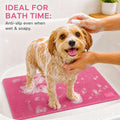 Pet Grooming Table Non-Slip Mat - Padded Mat for at-Home Grooming Dogs and Cats,Bathing Mat for Pets, Diameter：57cm/22.4