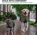 Luciphia Dog Raincoat, Adjustable Hooded Reflective Jacket with Pocket
