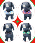 PET SHOW 10 Pack Holiday Large Dog Bowties Sliding on Collar
